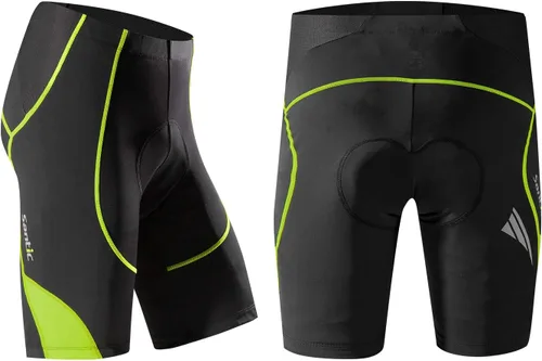 Miniatura 2 de Santic Pantalones cortos de ciclismo acolchados para hombre, pantalones de ciclismo para ciclismo, ropa de ciclismo