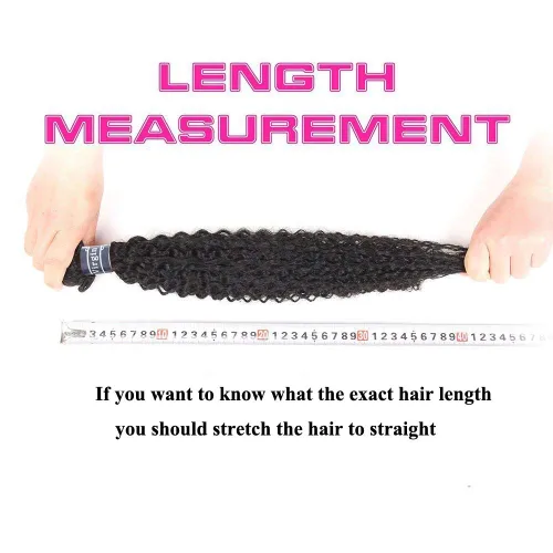 Miniatura 7 de Amella cabello brasileño rizado. 1 paquete, 8A, 100% sin procesar, extensiones de cabello virgen rizado brasileño de 3.17 – 3.35 onzas/mechón