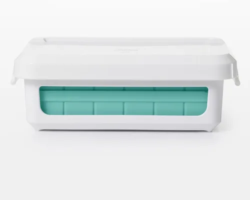 Miniatura 2 de OXO charola de silicona para hielo, Cubos pequeños , Azul claro