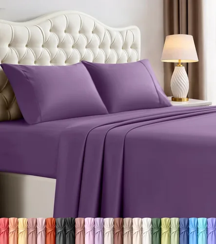 Miniatura 27 de Utopia Bedding - Juego de sábanas de microfibra cepillada, resistente al encogimiento y a la decoloración, de fácil cuidado, 3 piezas, tamaño Beige