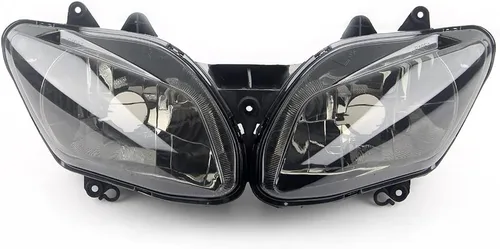 Miniatura 28 de Ensamble de lámpara de faro delantero para motocicleta compatible con Yamaha YZF600 R6 2006 2007 06 07 YZF-R6 Faro frontal transparente para moto
