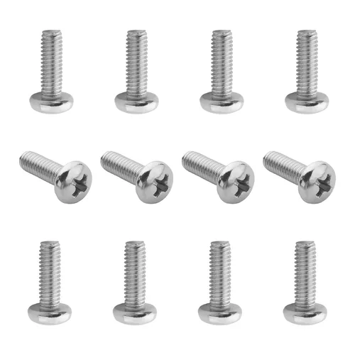 Miniatura 42 de Tornillos de máquina de jalar de perilla M4-0.028x0.197 in M4-0.028x0.197 in Tornillos de cabeza plana métrica Phillips Drive Tornillo de cabeza