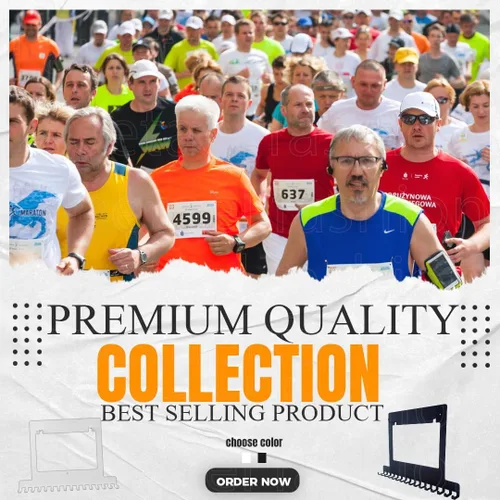 Miniatura 4 de Colgador de medallas para carreras, exhibición de medallas de maratón y colgador de medallas para corredores, exhibición de medallas con dorsal
