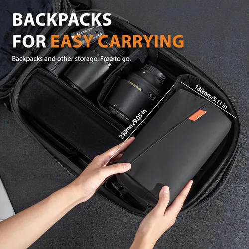 Miniatura 7 de Tomat - Bolsa de transporte para Xtra Muse/Luna Ultra/Osmo Pocket 3, funda grande de viaje portátil impermeable multicapa todo en uno bolsa