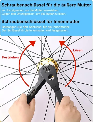 Miniatura 6 de Llave de ciclismo con cono de pedal de bicicleta Llave inglesa-13-14-15-16-17-0.709-0.748 in