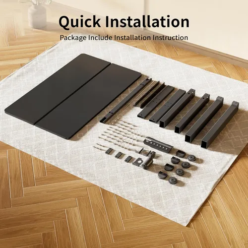 Miniatura 8 de BIZUM - Escritorio de pie eléctrico de 40x24 pulgadas con ajuste de altura y configuraciones de memoria, escritorio ergonómico para sentarse o estar