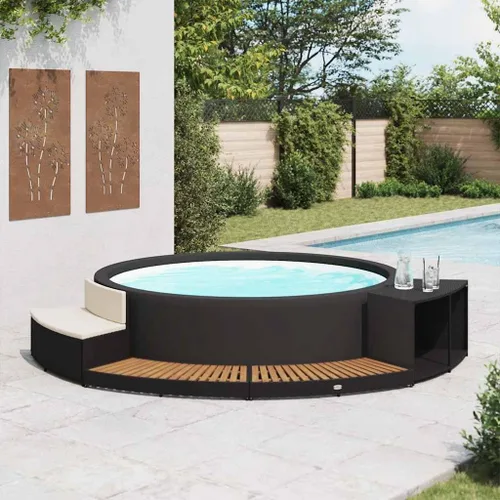 Miniatura 2 de vidaXL Sólida madera de acacia spa envolvente de madera de recinto de entrada paso de bañera de hidromasaje accesorio jardín patio al aire libre