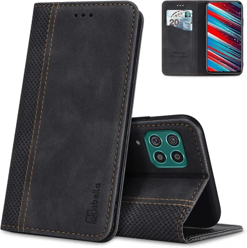 Miniatura 53 de AKABEILA Para Samsung A5 2017 Cartera Funda de Tarjeta de Crédito Titular Cierre Magnético Kickstand PU Cuero A Prueba de Golpes Flip Folio Libro
