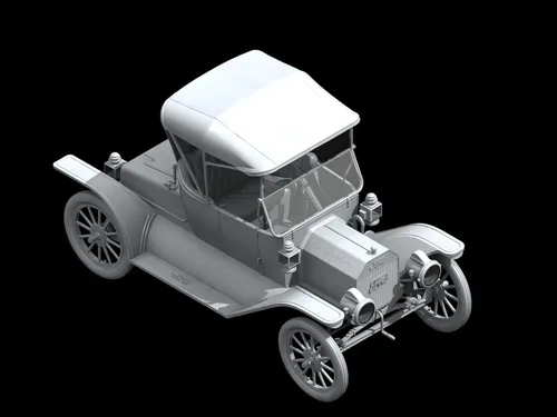 Miniatura 5 de ICM ICM24001 Ford 1:24-Modelo T 1913 Roadster, Coche de pasajeros de EE. UU