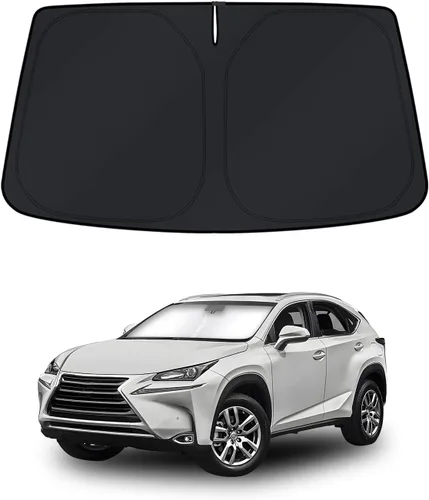 Miniatura 14 de KUST - Parasol plegable para parabrisas para Ford Ranger, accesorios 2019-2025 2026, parasol personalizado para ventana, protector solar plegable