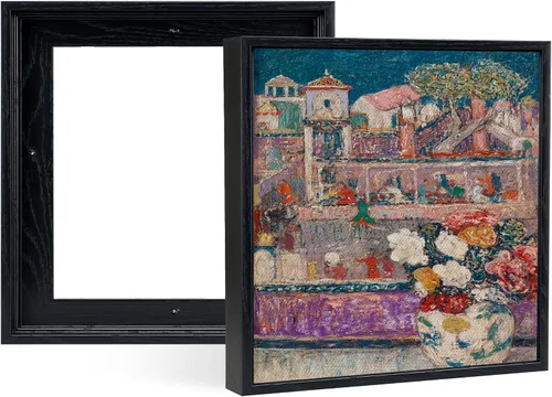 Miniatura 14 de Paquete de 2 marcos flotantes de lona para impresiones de 8 x 10, marco flotante de lona para pintura profunda de 0.6 a 0.9 pulgadas, kit de marcos