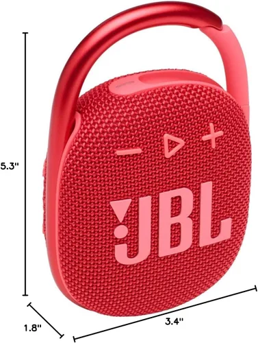 Miniatura 8 de JBL Clip 4: Altavoz portátil con Bluetooth, batería incorporada, característica impermeable y a prueba de polvo Rojo