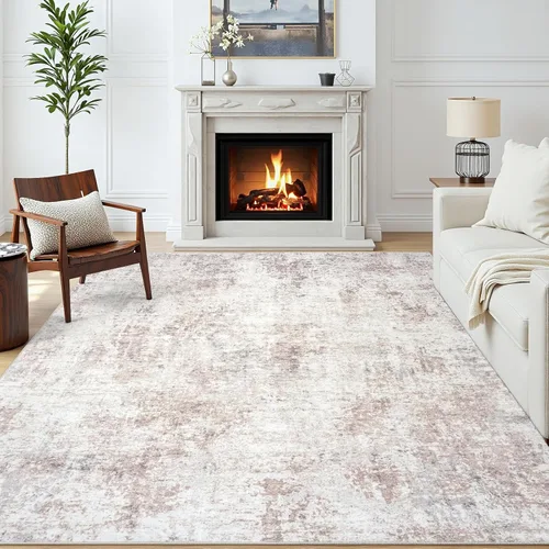 Miniatura 2 de Alfombras 5x7 para sala de estar: gran alfombra suave lavable, moderna, abstracta, antideslizante, sin desprendimiento, para interiores, delgada