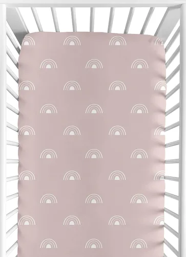 Miniatura 9 de Sweet Jojo Designs Sábanas ajustables para cuna de bebé (arcoíris bohemio negro y blanco) para niños o niñas, guardería infantil, habitación