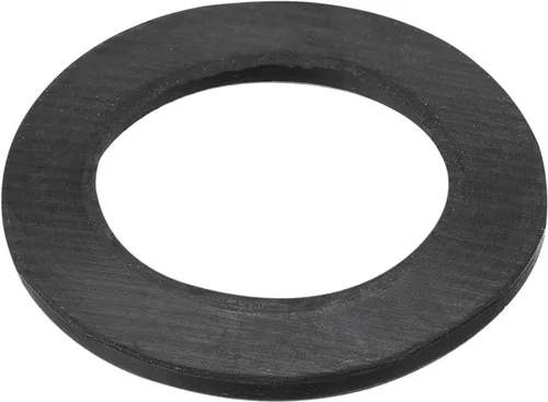 Miniatura 4 de uxcell Arandela de mancuernas, 5 arandelas de goma planas de 0.98 pulgadas x 1.18 pulgadas x 0.18 pulgadas para mancuernas de barra, color negro