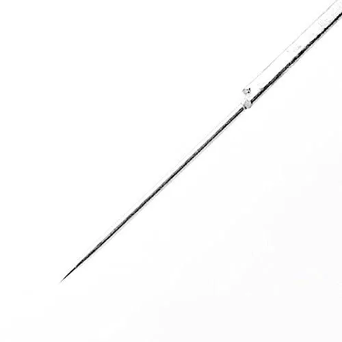Miniatura 5 de Agujas de tatuaje genéricas 1RL – 50 piezas desechables esterilizadas Bugpin Premium Quality Tattoo Needle Liners 1 Round Liner Silver