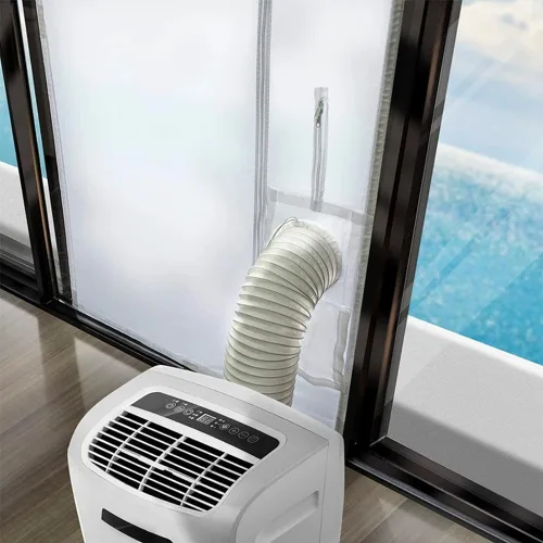 Miniatura 3 de Kit de ventilación de puerta corredera de CA portátil, kit de sellado de puerta 100% para aire acondicionado portátil y secadora A