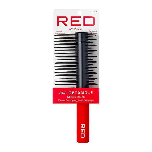 Miniatura 2 de Red by Kiss Cepillo desenredante para mujeres, hombres y niños, desenredante para alisar el cabello rizado, natural, liso, afro, húmedo o seco, se