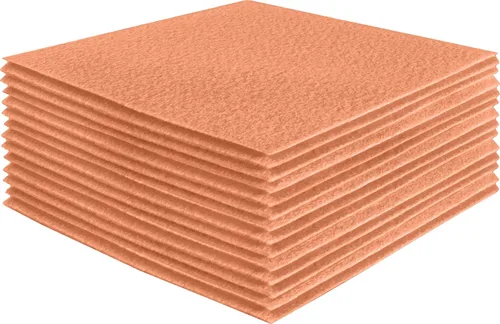 Miniatura 56 de FabricLA Hojas de fieltro acrílico para manualidades, cuadrados de fieltro precortados suaves de 4 x 4 pulgadas (3.9 in x 3.9 in), utiliza hojas