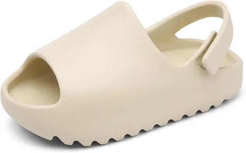 ZVC Sandalias de verano para niños y niñas, sandalias de playa con correa de velcro, antideslizantes, para el agua, para interiores y exteriores,