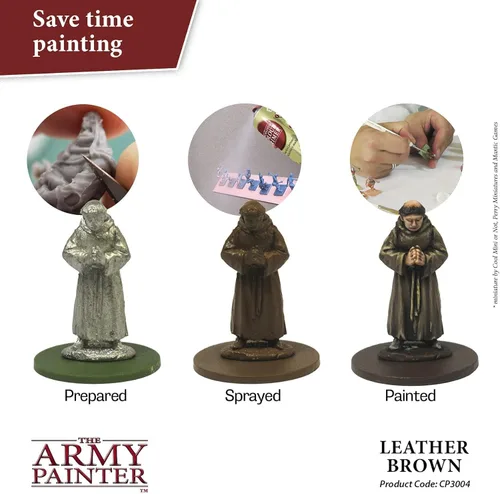 Miniatura 3 de The Army Painter Color Imprimación, Cuero Marrón, 400ml, 13.5oz - Capa Base en Aerosol Acrílica para Pintura en Miniatura