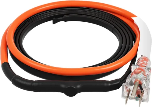 Miniatura 8 de VEVOR Cable de calefacción de tubería autorregulable, cinta térmica de 3 pies y 5 W/pies para protección contra congelación de tuberías, cable