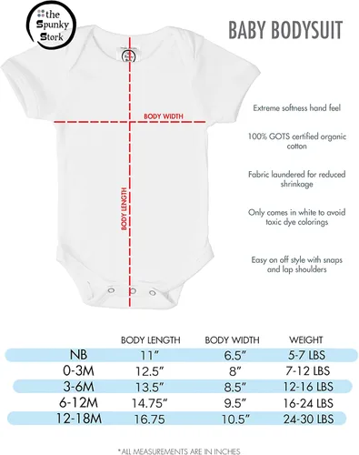 Miniatura 4 de The Spunky Stork Body unisex 100% kosher orgánico divertido judío nombramiento