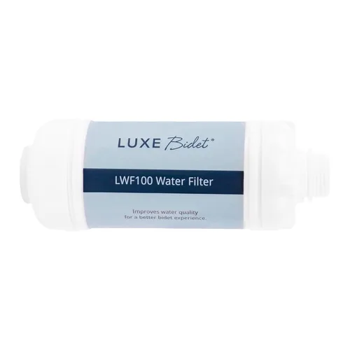 Luxe Bidet Filtro de agua de filtración 4 en 1, con algodón PP, filtración iónica y sales de calcio para eliminación de cloro, con extremos de 1/2