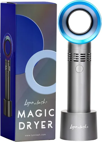 Miniatura 9 de Lyon Lash Portable USB Rechargeable Bladeless Mini Fan/Air Conditioning Blower/Handheld Cooling Dryer, Essential Eyelash Extension Supplies, Dries