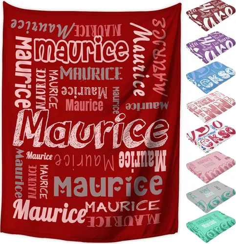Miniatura 15 de Manta personalizada con nombre, mantas de franela personalizadas para bebés, niños y adultos con nombre, regalo de Navidad, cumpleaños, día de San