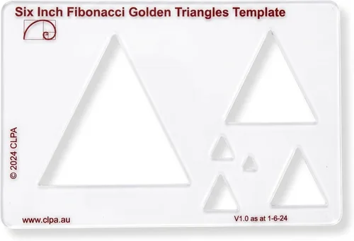 Miniatura 10 de Plantilla de Stencil Cuadrada de 12.7 cm para Dibujo y Trazado: Una Plantilla Cuadrada Inspirada en Fibonacci para Artistas Permite la Aplicación