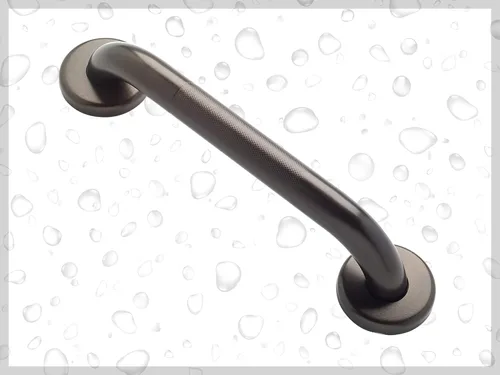 Miniatura 4 de Mango de ducha de 30 pulgadas con agarre moleteado Barras de agarre de acero inoxidable 304 para bañeras y duchas Barandillas de mano estándar