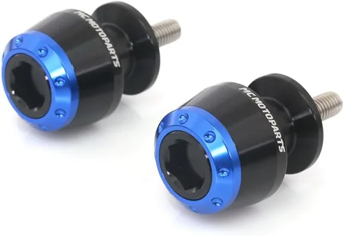 Miniatura 7 de MC MOTOPARTS ATOM - Carretes de basculante CNC verdes de 0.394 in compatibles con Vulcan 650 S 15-19 2020 Ninja 300R 250R ZX-10R 04-10