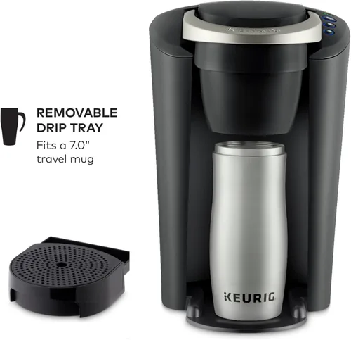 Miniatura 3 de Keurig K-Compact - Cafetera de cápsulas K-Cup de una sola porción, con 3 tamaños de preparación, función Smart Start, depósito extraíble de 36