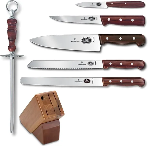 Miniatura 14 de Victorinox Swiss Classic Bloque de Cuchillos - Juego de Cuchillos de Cocina con Bloque para Elementos Esenciales del Hogar - Incluye Cuchillo