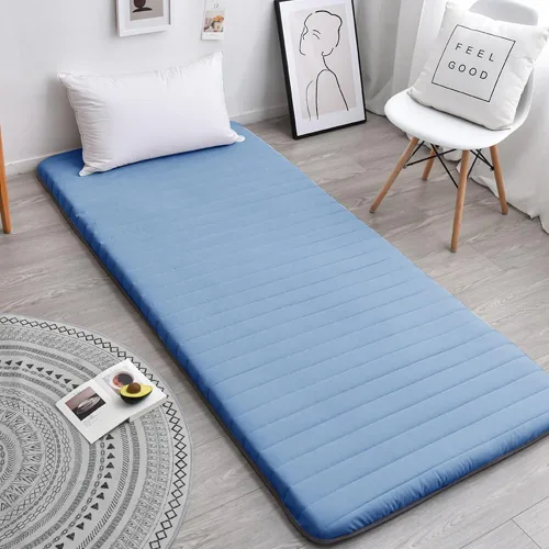 Colchón de futón japonés de alto soporte, colchón de futón portátil, almohadilla para dormir adecuada para adultos y niños, estera plegable para