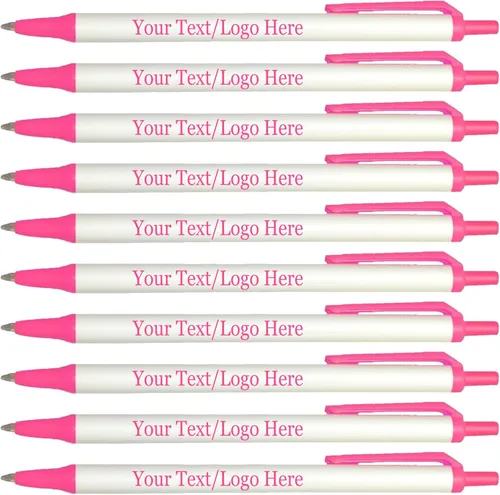 Miniatura 6 de SyPen Bolígrafos personalizados con tu logotipo o texto personalizado, paquete de 300 unidades a granel para negocios, fiestas y eventos, bolígrafos