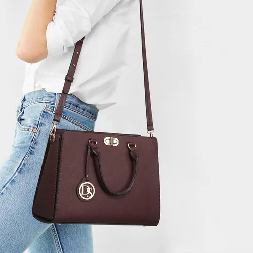 Miniatura 2 de Dasein Bolsos de mano para mujer, bolsos de mano con asa superior, bolsos de trabajo, bolsos de hombro con embrague a juego, juego de 2 piezas