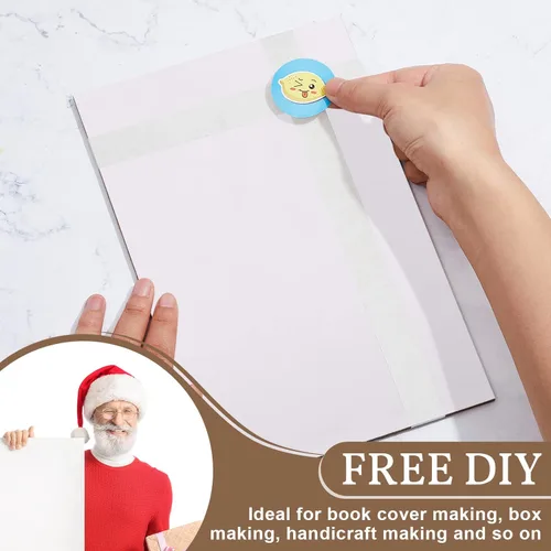 Miniatura 7 de 20 Piezas Tablero para Libros, Tablero de Encuadernadores Cartón Prensado Tablero para Libros de Diseño Kraft Láminas de Cartón Prensado de Servicio