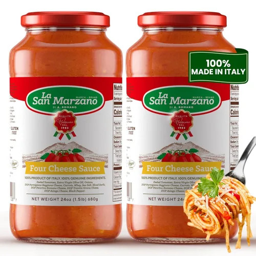 Miniatura 15 de La San Marzano Salsa Marinara, 24 onzas, salsa para pasta hecha en Italia, tomate multiusos de calidad premium, todo natural, dieta mediterránea
