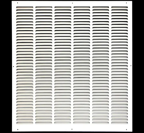 Miniatura 46 de HVAC Premium 30' x 10' [Abertura de conducto] Rejilla de aire de retorno de acero estampado plano - Pared lateral y techo - Cubierta de conducto