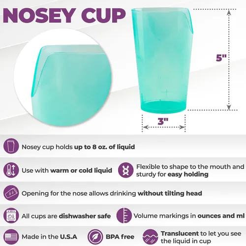 Miniatura 3 de Providence Spillproof Nosey Cup 8oz - Paquete de 3