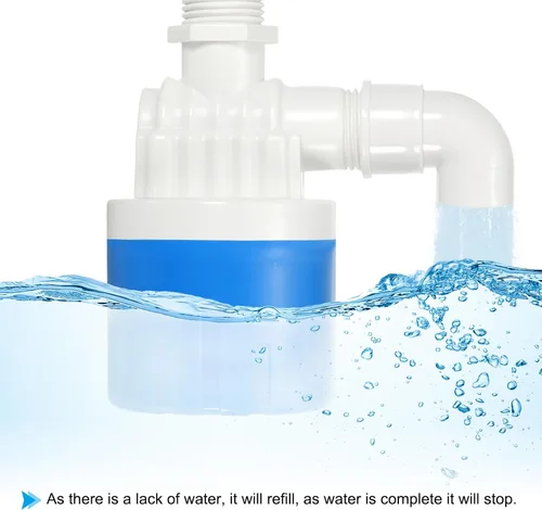 Miniatura 4 de PATIKIL Válvula de control de nivel de agua automática de 1/2", válvula de flotador automática de agua de entrada superior de plástico Válvula