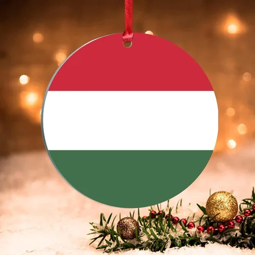 Miniatura 12 de Adorno de Navidad de Guyana, bandera de Guyana, recuerdo navideño, adorno de Navidad de acrílico, bandera nacional, recuerdo de país, decoraciones