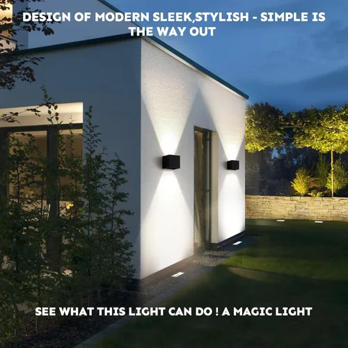 Miniatura 3 de Luces de Pared Exteriores Modernas 20W Luz de Paquete de Pared LED con Haz de Luz Ajustable Hacia Arriba y Hacia Abajo Impermeable Apliques de Pared