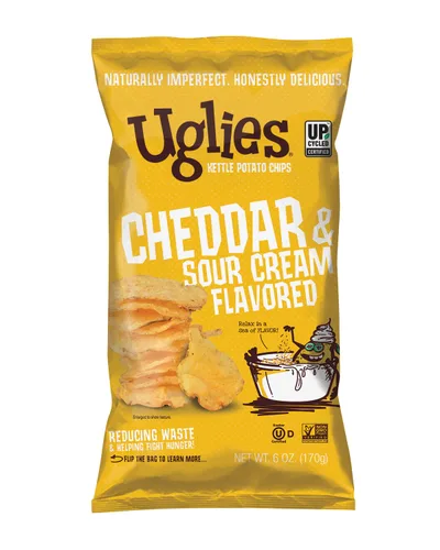 Miniatura 9 de UGLIES Patatas fritas cocidas en hervidor de agua, aperitivos sin gluten, patatas fritas Kosher, aperitivos sin OMG para niños u oficina, bolsas