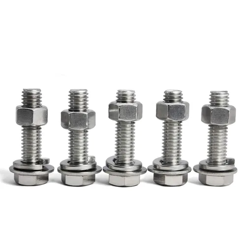 Miniatura 5 de Tornillos y tuercas de cabeza hexagonal, tornillos de 1/4-20 x 1-1/2 pulgadas, tornillos de tuerca, arandelas de bloqueo plano, perno de cabeza
