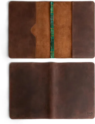Miniatura 4 de Hide & Drink, Journal Cover Compatible with Moleskine XL (7.5 x 9.75 in) with Strap, Refillable Case, Personal Planner, Full Grain Leather, Handmade