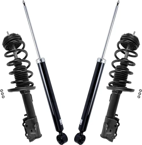 Miniatura 117 de Detroit Axle - Puntales y Amortiguadores para Chevy Traverse Buick Enclave GMC Acadia Saturn Outlook 2007-2012, 2 puntales delanteros con resorte