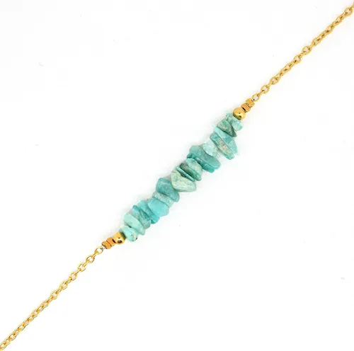 Miniatura 28 de Gempires Natural Chips Bar Bracelet, Energy Healing Crystals, Birthday, Gift for Her, Gemstone Jewelry 8 inch